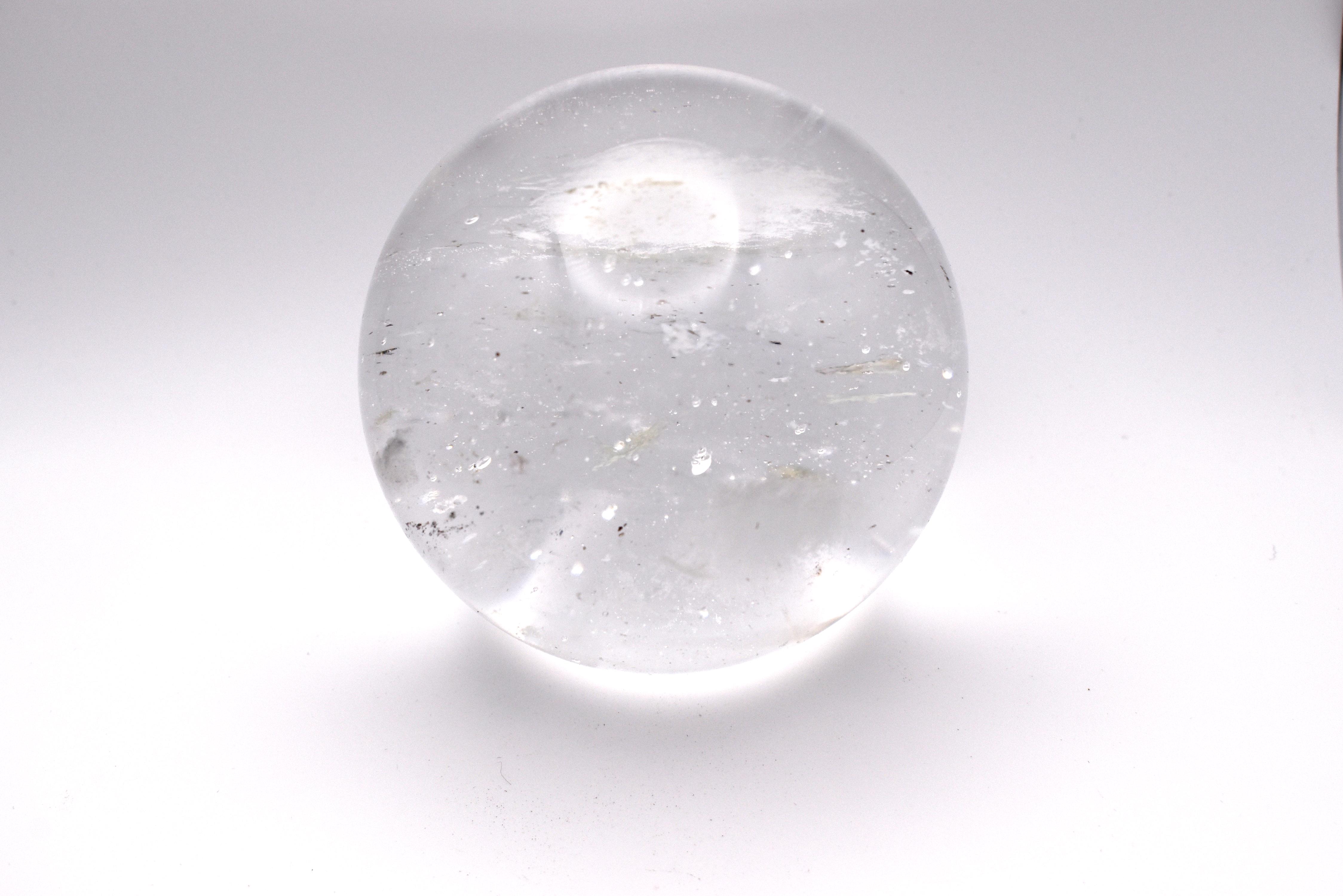 Clear Smelt Glass Sphere