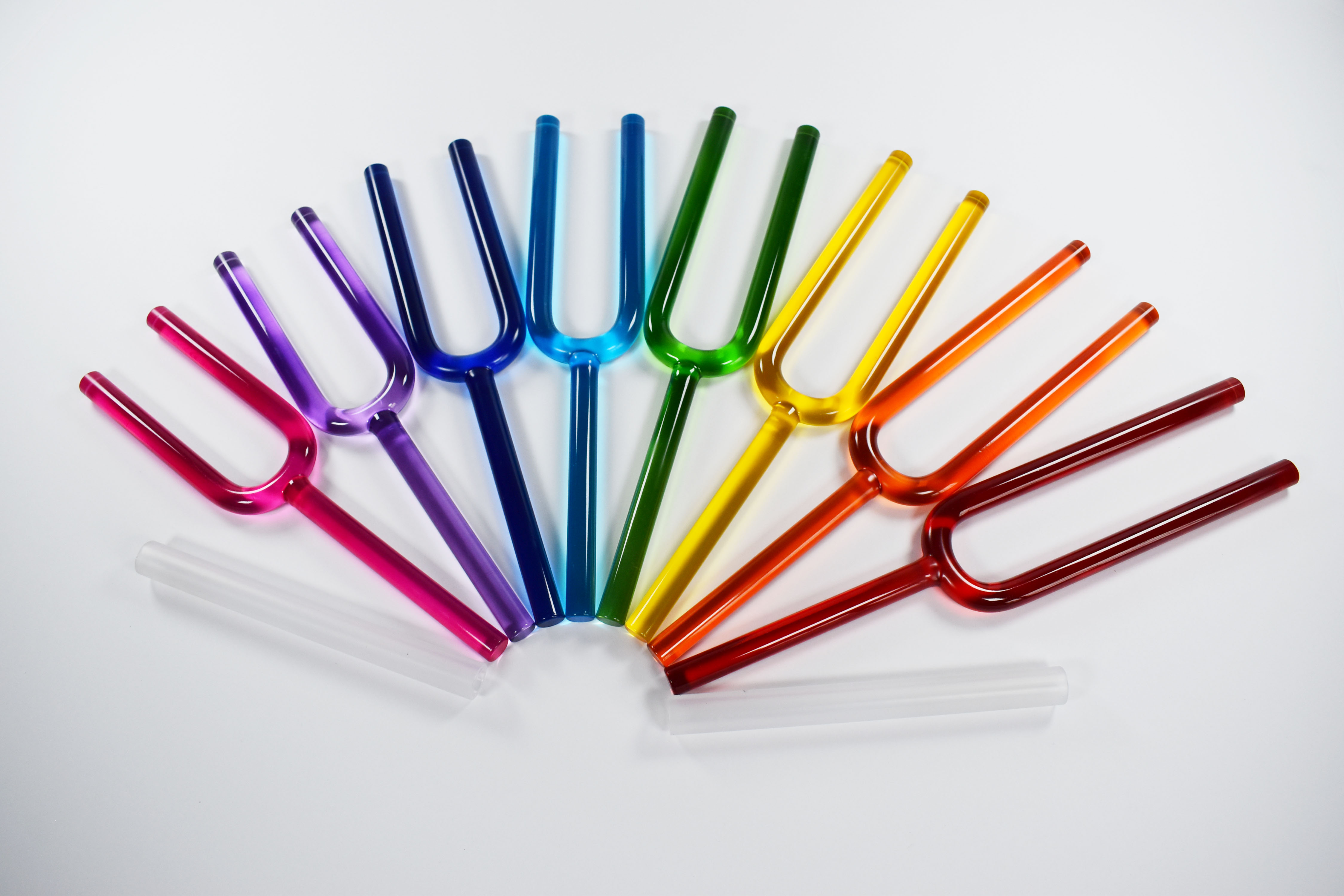 Chakra Tuning Fork Set — 8 Piece